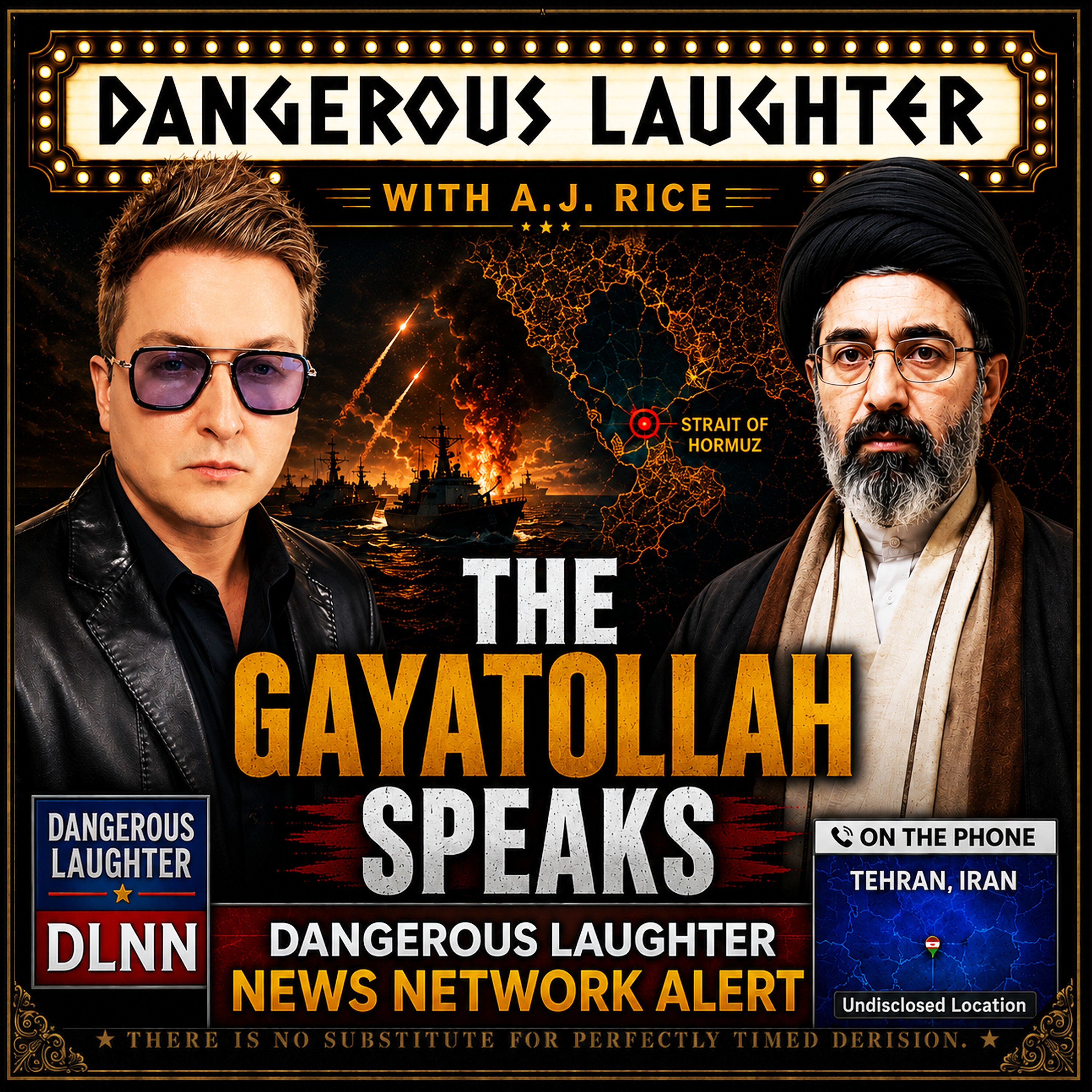 The Gayatollah Speaks: The Iran War, Trump Negotiations, Pete Hegseth & the Strait of Hormuz | Dangerous Laughter with AJ RICE