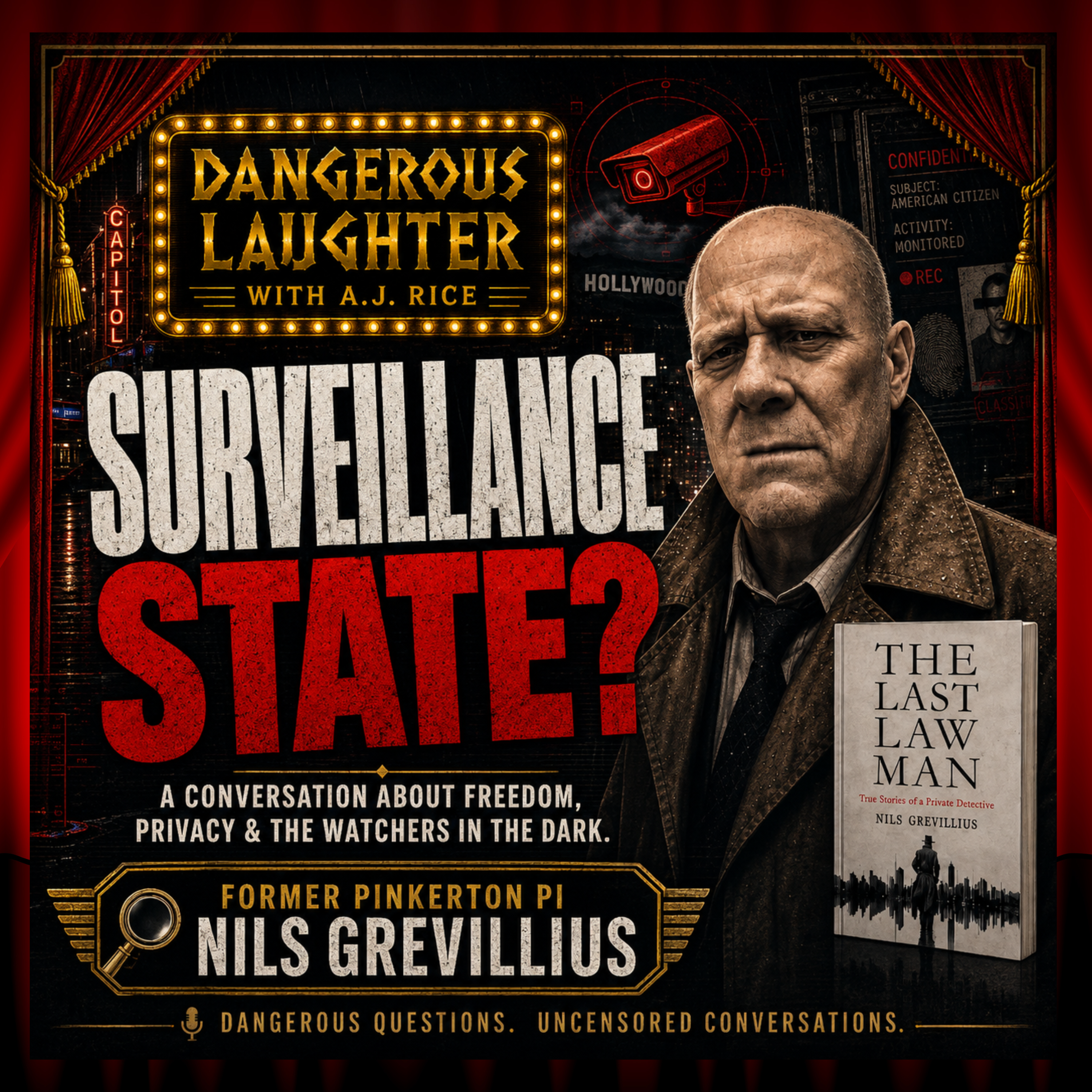 Are We Living in a Surveillance State? Former Pinkerton PI Reveals How Tracking Really Works | Nils Grevillius on Dangerous Laughter