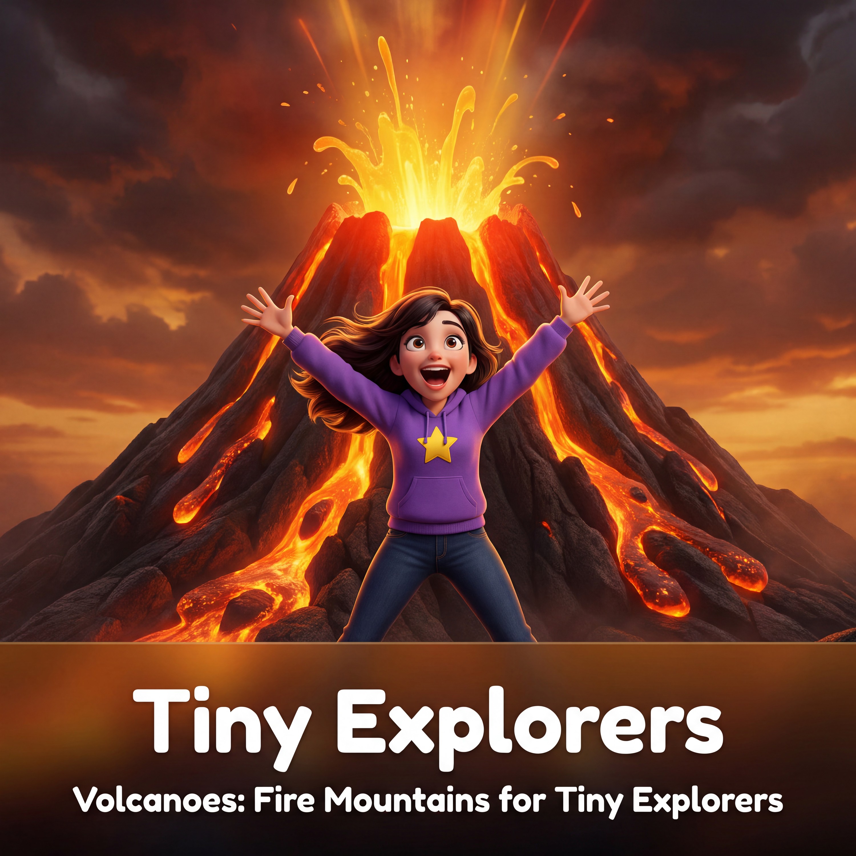 Volcanoes: Fire Mountains for Tiny Explorers episode artwork