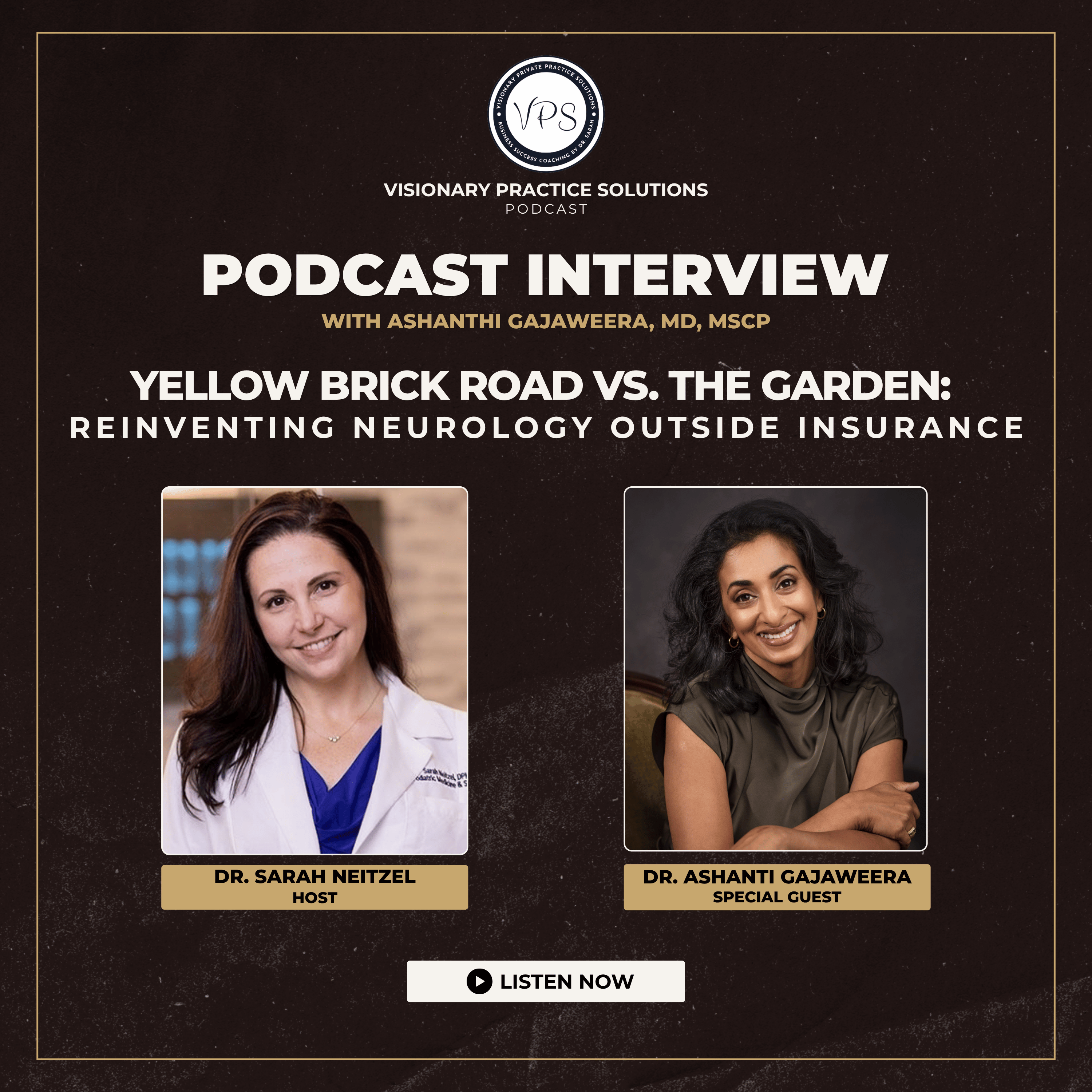 Yellow Brick Road vs. The Garden: Reinventing Neurology Outside Insurance