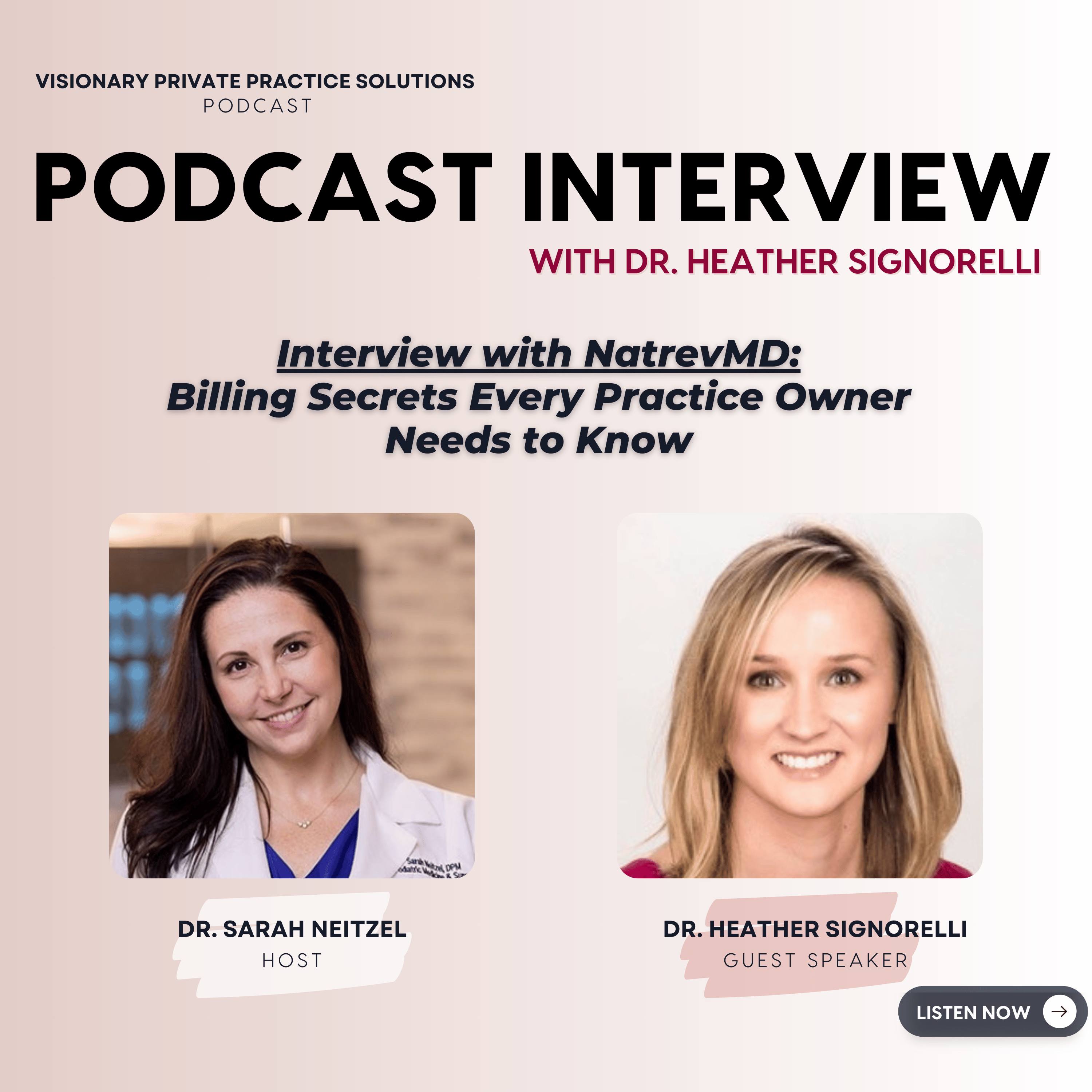 Interview with NatrevMD: Billing Secrets Every Practice Owner Needs to Know
