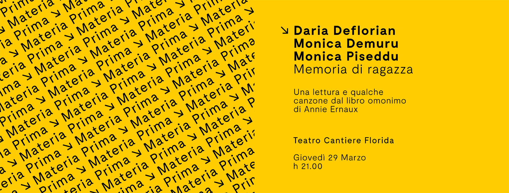 Materiaprima 2018 &#8211; Memoria di una ragazza &#8211;