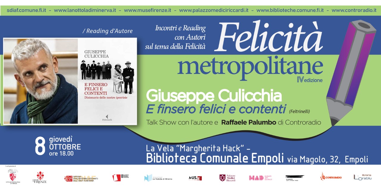 Cultura. Felicità Metropolitane - Intervista a Giuseppe Culicchia