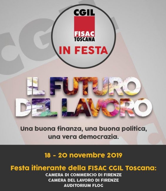 Il Futuro del lavoro. La festa itinerante della Fisac Cgil – Collegamento 1