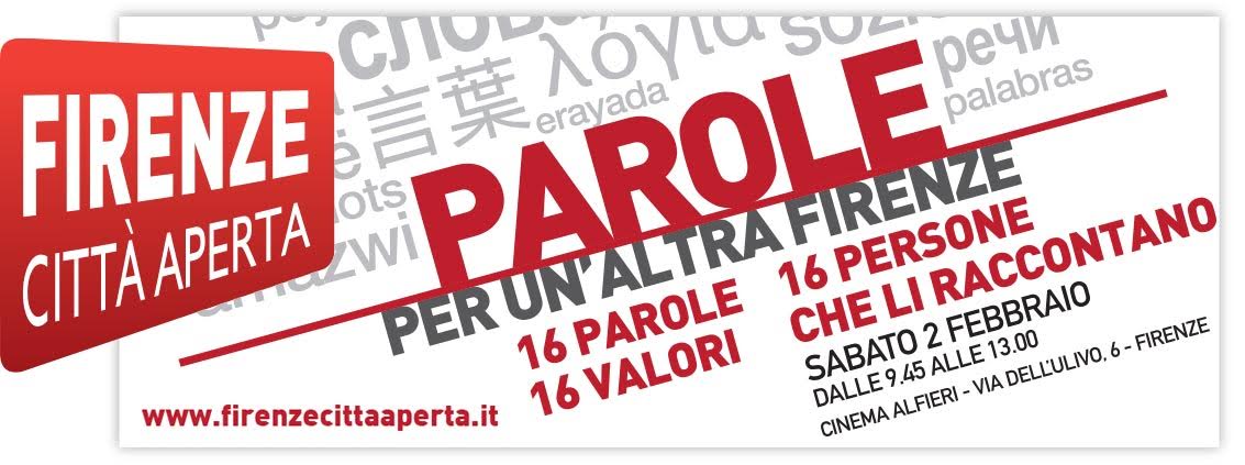 16 parole per Firenze. A sinistra…