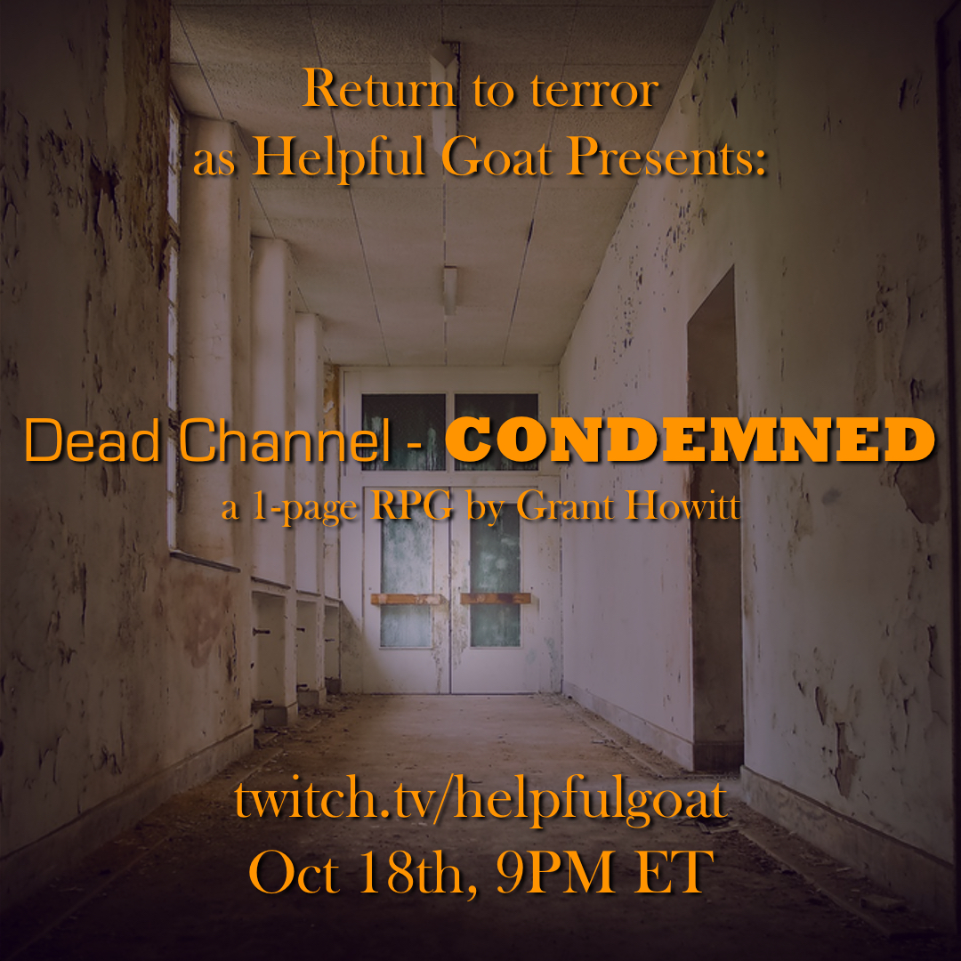 Bonus Spooktober Episode #3: Dead Channel - Condemned