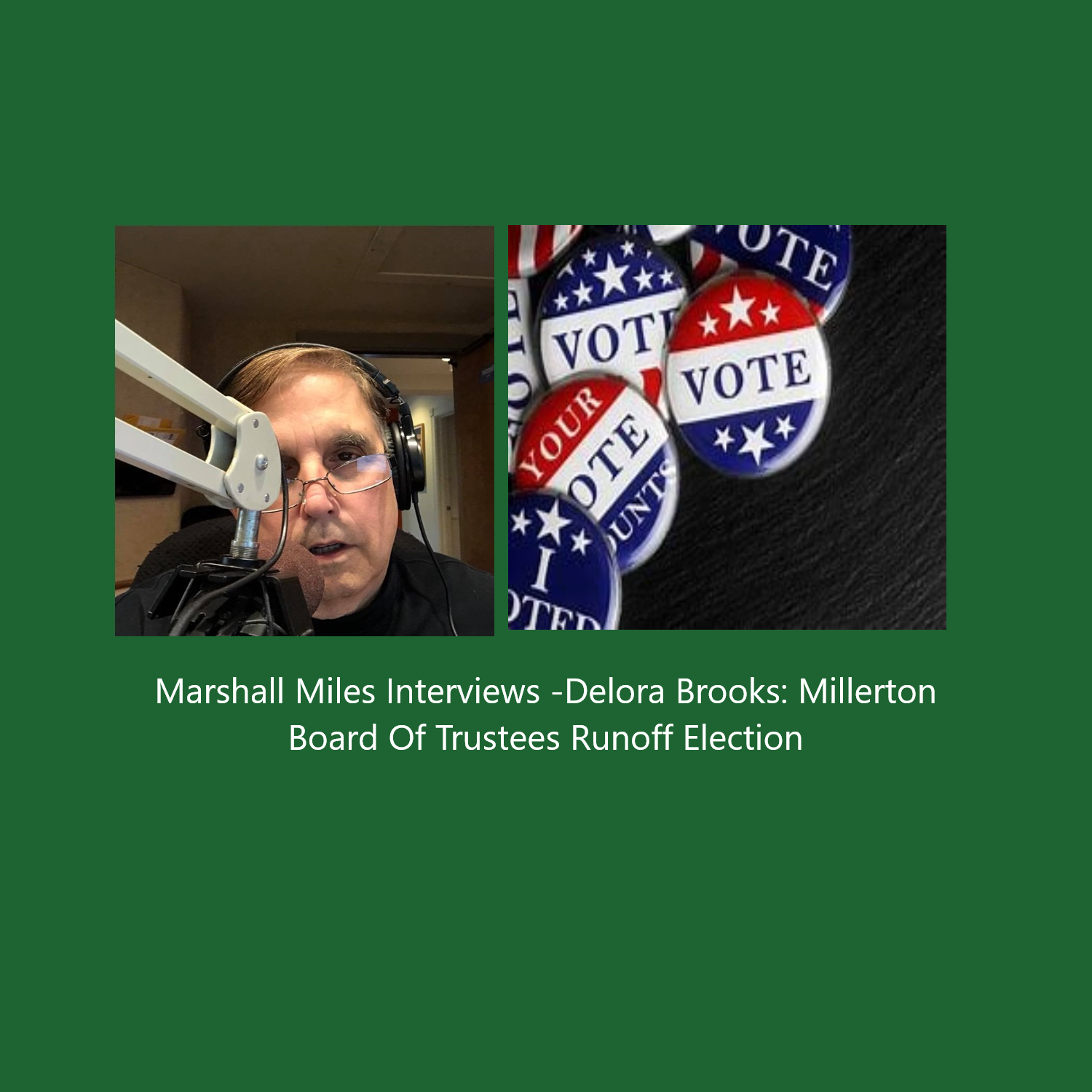 Marshall Miles Interviews Delora Brooks, Millerton Board of Trustees Runoff Election