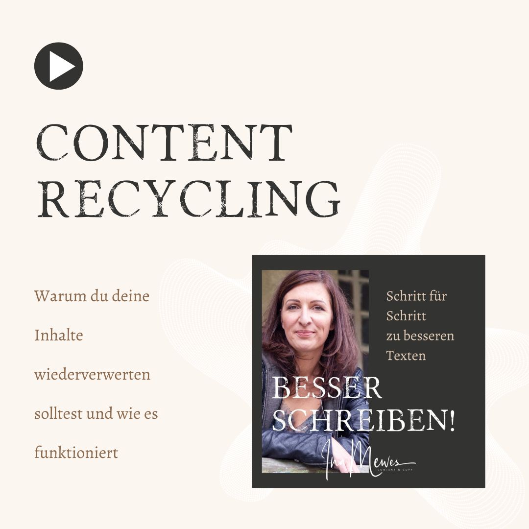Content Recycling - Der sexy Trick für weniger Marketing-Arbeit