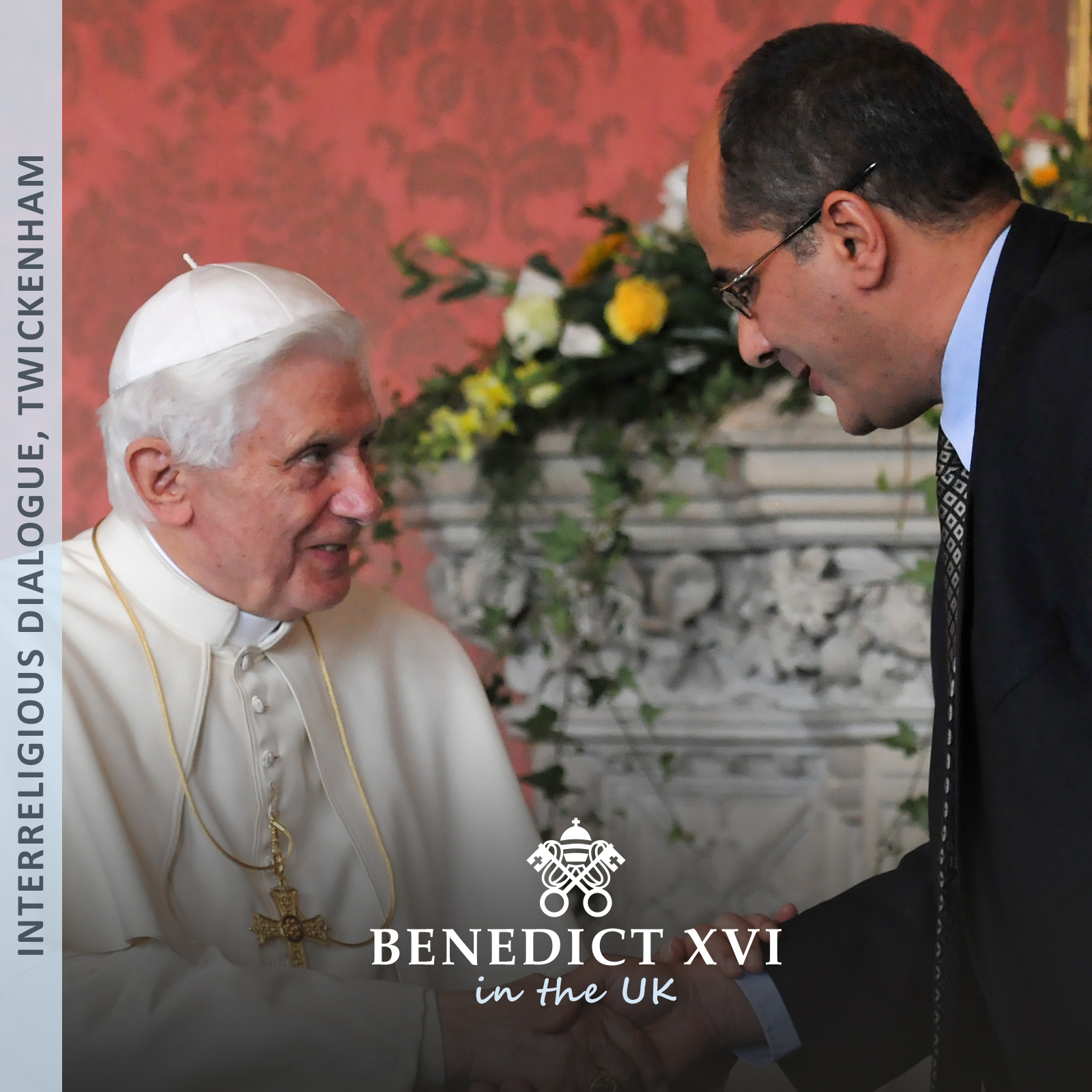 Dr Khaled Assam addresses Pope Benedict on behalf of the Muslim community