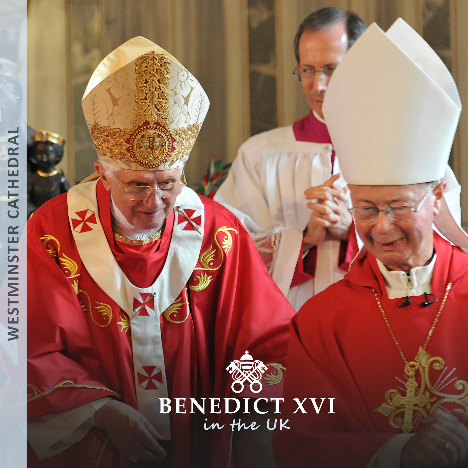  Bishop Regan greets Benedict XVI on behalf of the people of Wales 