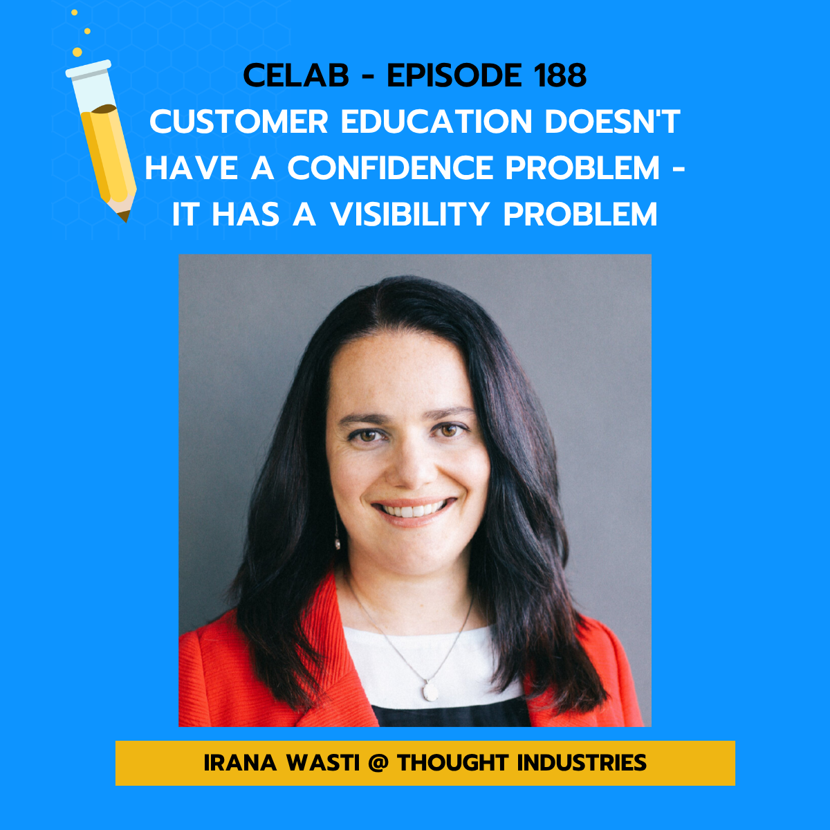 CELab - Ep 188 - Customer Education Doesn’t Have a Confidence Problem - It Has a Visibility Problem: Irana Wasti of Thought Industries