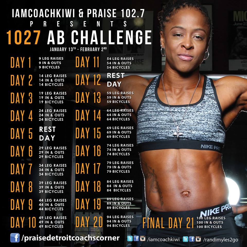 Coach’s Corner: #PraiseFitAbChallenge StartsToday… Let&#8217;s Go!