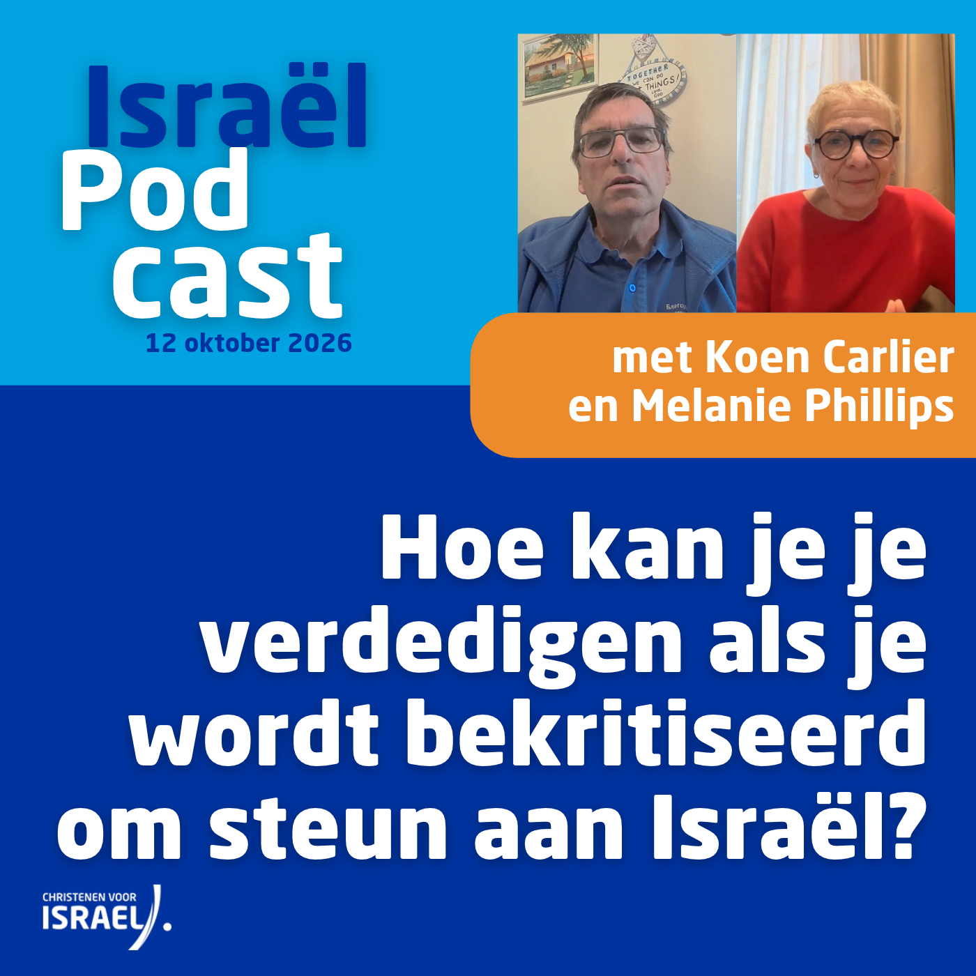 Podcast 12 oktober • Hoe kan je je verdedigen als je wordt bekritiseerd om steun aan Israël?