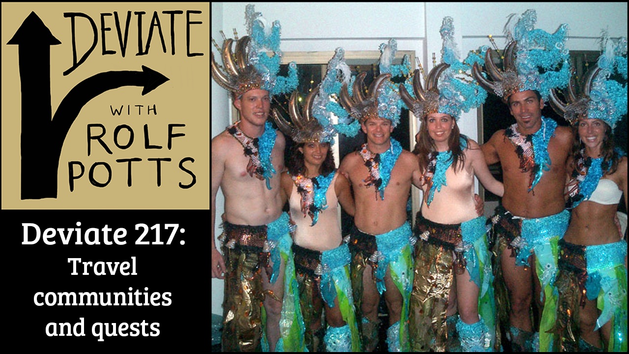 How travelers create quests and find community (online book club remix)