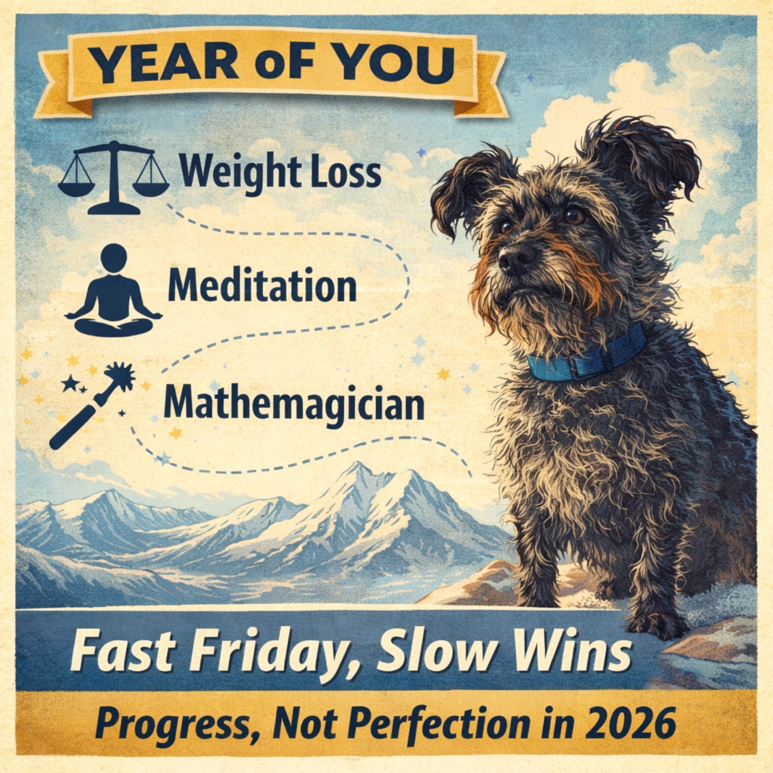 re493: Fast Friday, Slow Wins: Weight Loss, Meditation & My Word for 2026