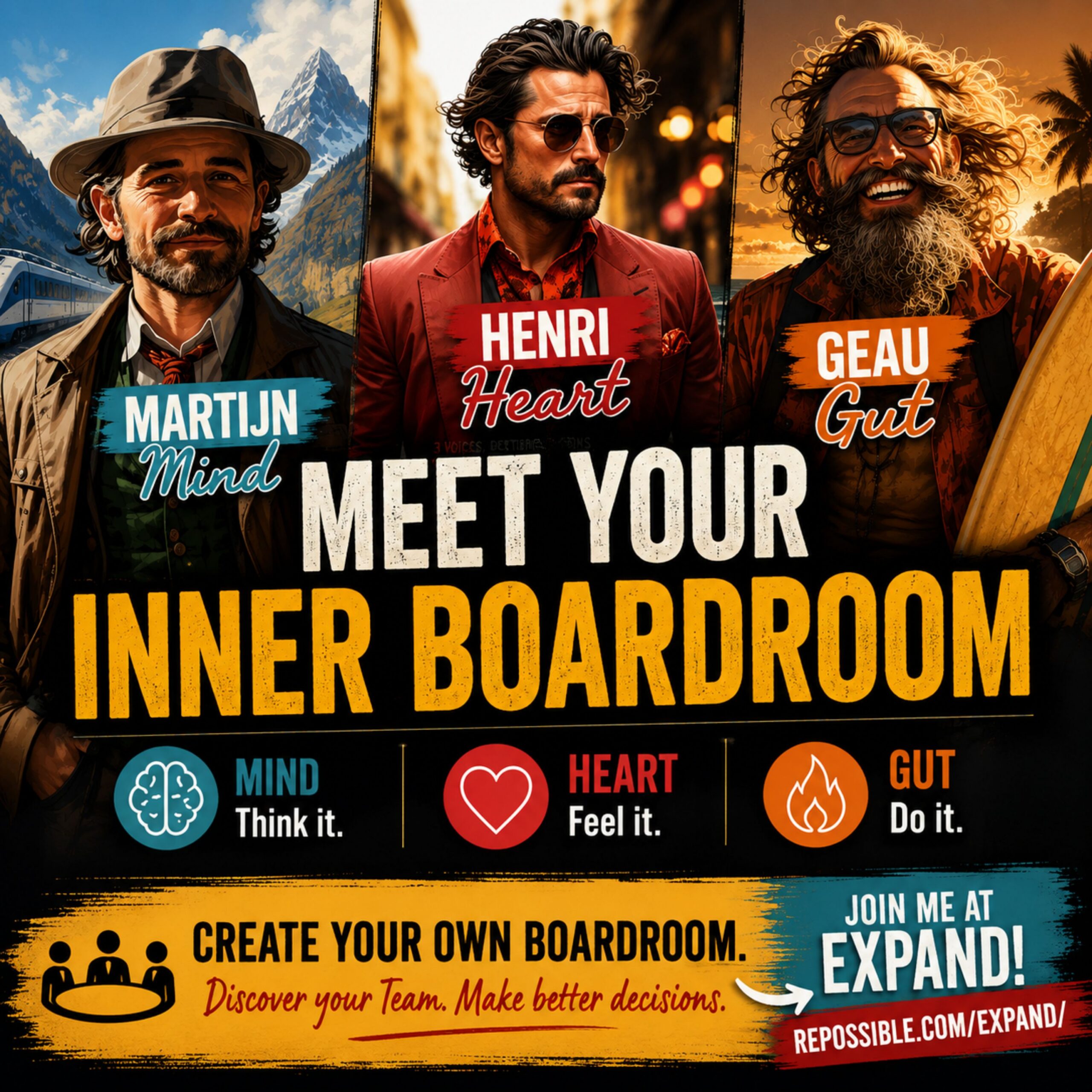 re558: Meet Your Inner Boardroom: Mind, Heart, Gut — and the three voices making your decisions