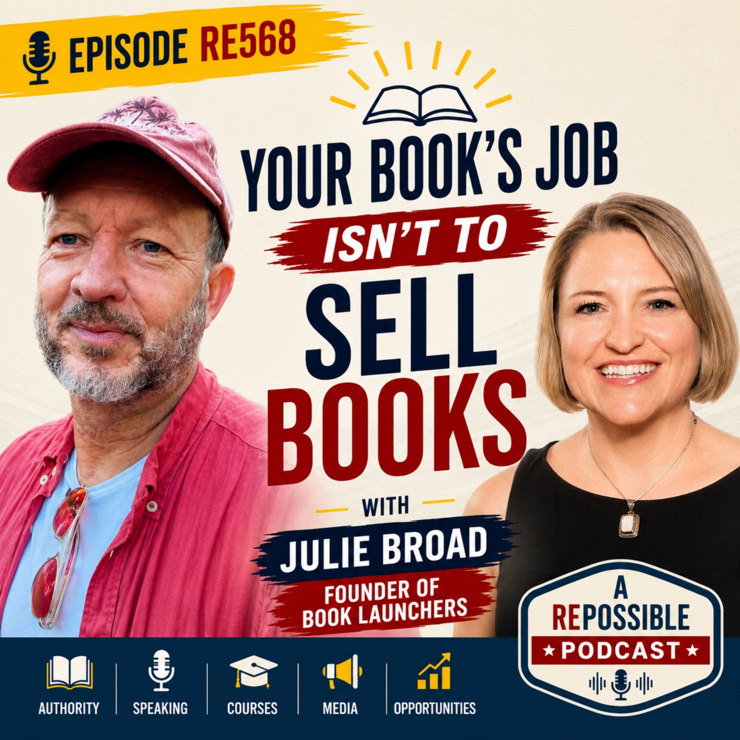 re568: Your Book’s Real Job Isn’t to Sell Books — with Julie Broad