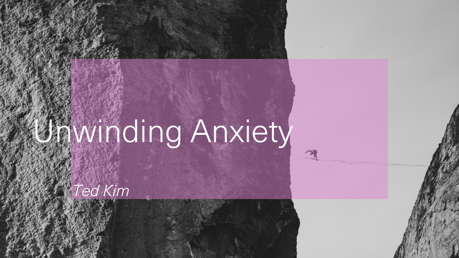 Unwinding Anxiety: Peace is a Person