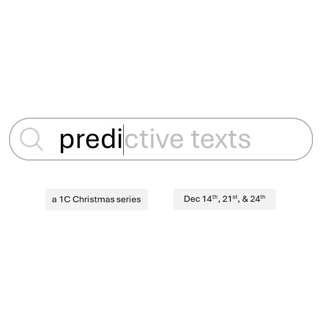 Prophet | Predictive Texts - Wk1 // 12.14.25