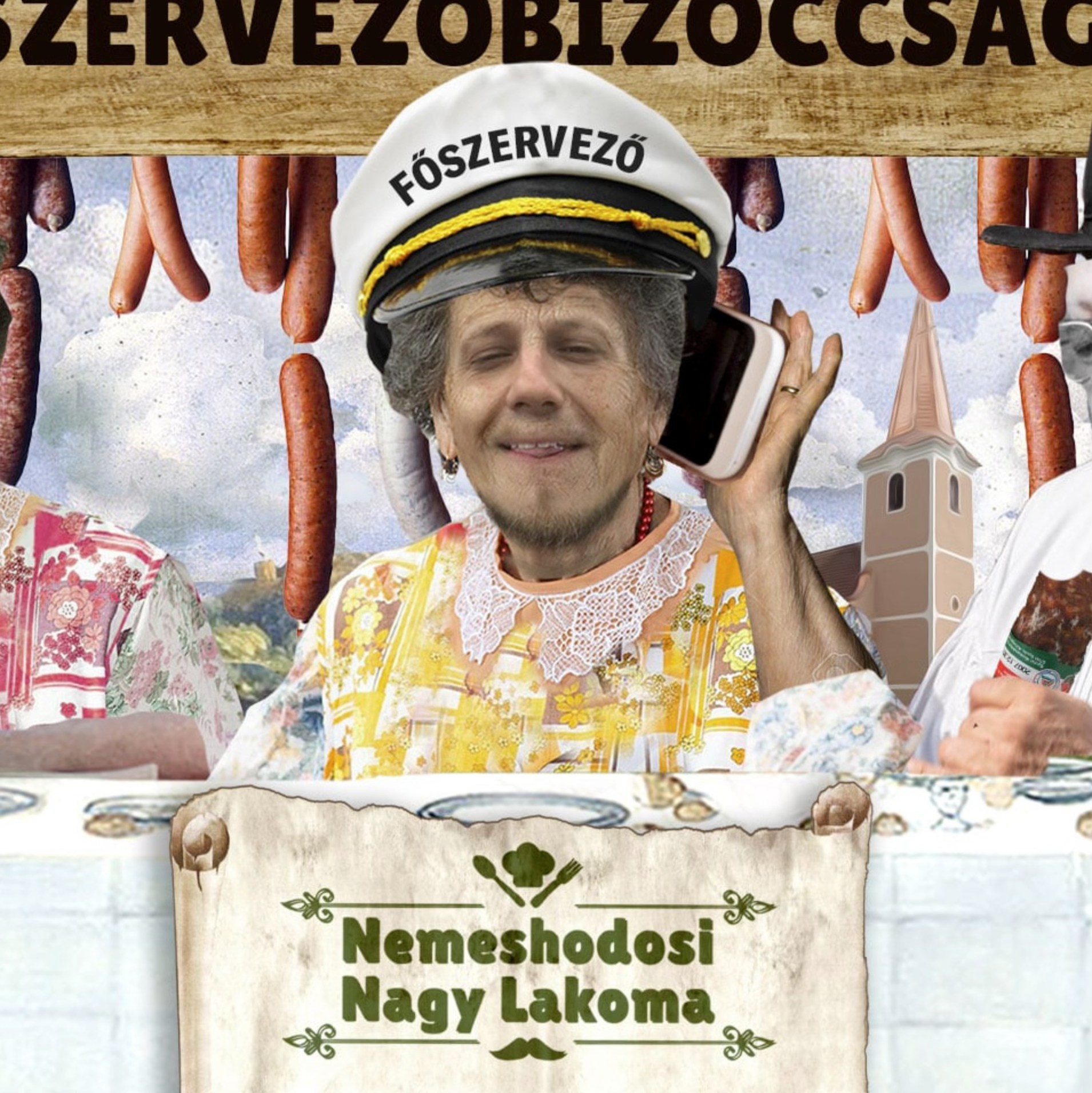 Szaval a jó öreg csallóközi: A Lakoma ëggy örömünnep, kezdőggyön a szervezís!