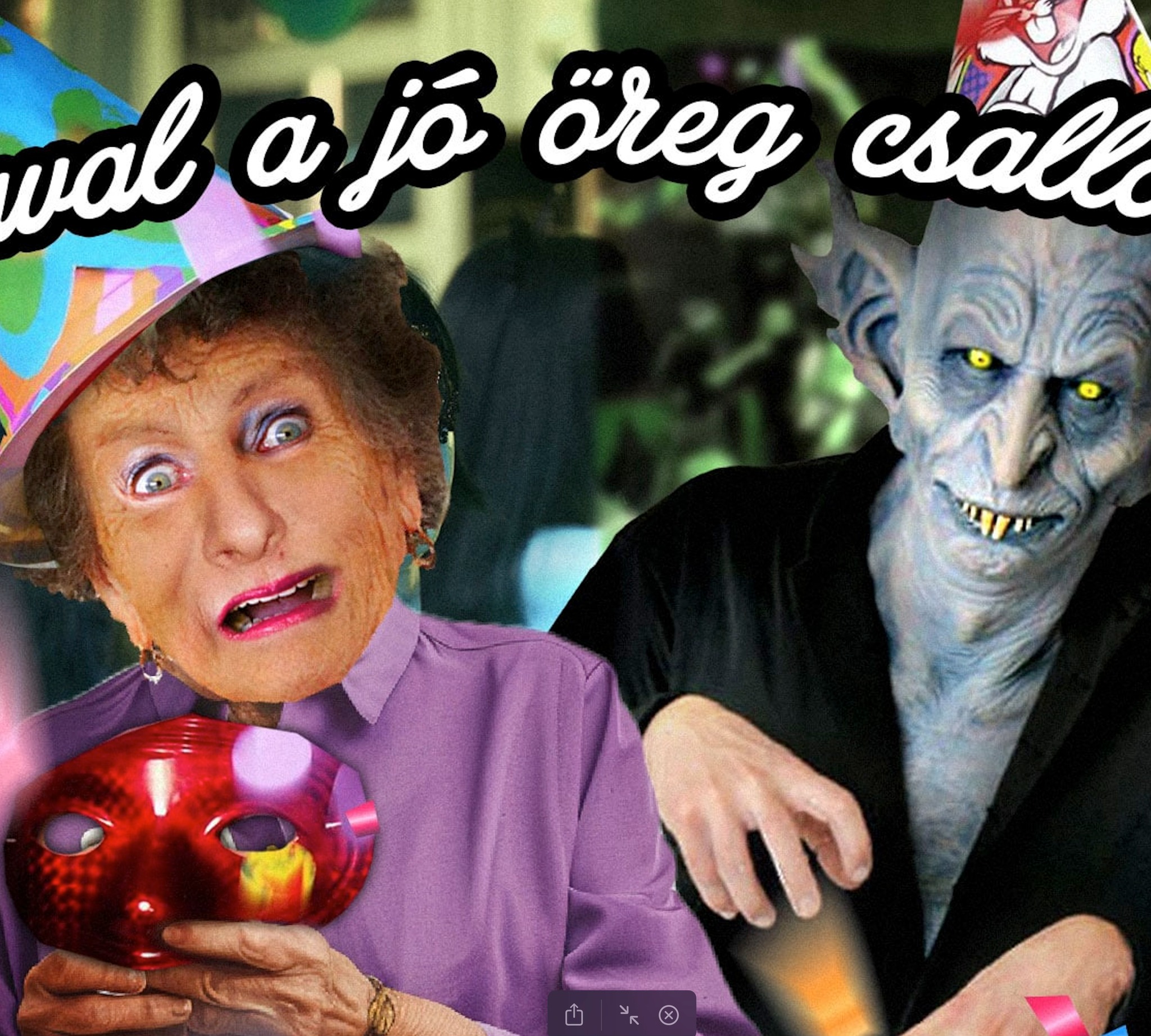 Szaval a jó öreg csallóközi: Veszedelëm a maszkabálbo