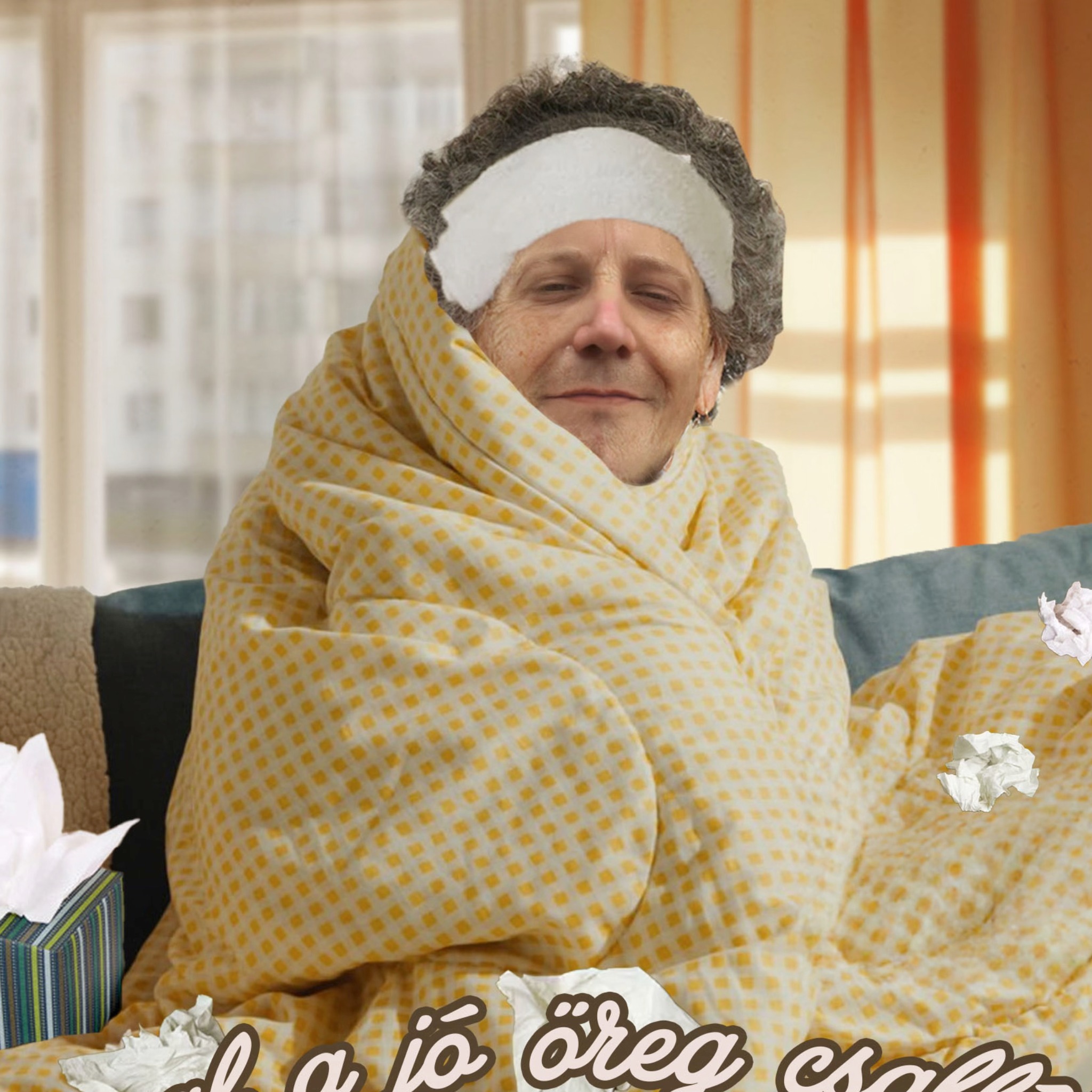 Szaval a jó öreg csallóközi: Eekapott a nádho mëg a has-mars! (Itt a víg…)