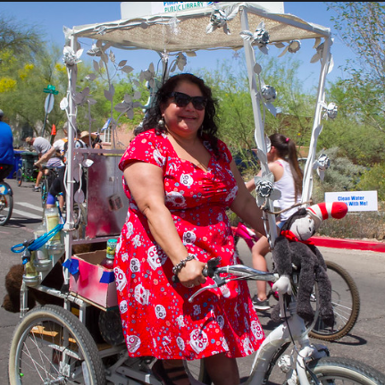 Bikes Around Town: Lupita and the Rose Bike