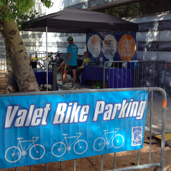 Bike Valet at the Sustainable Landscapes Expo