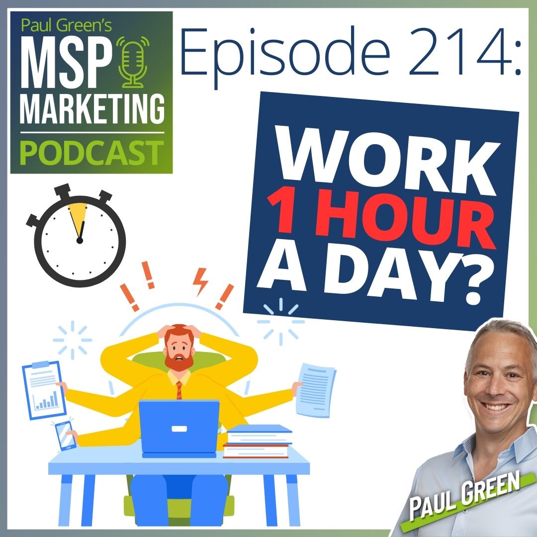 Episode 214: What if you could only work 1 hour a day?