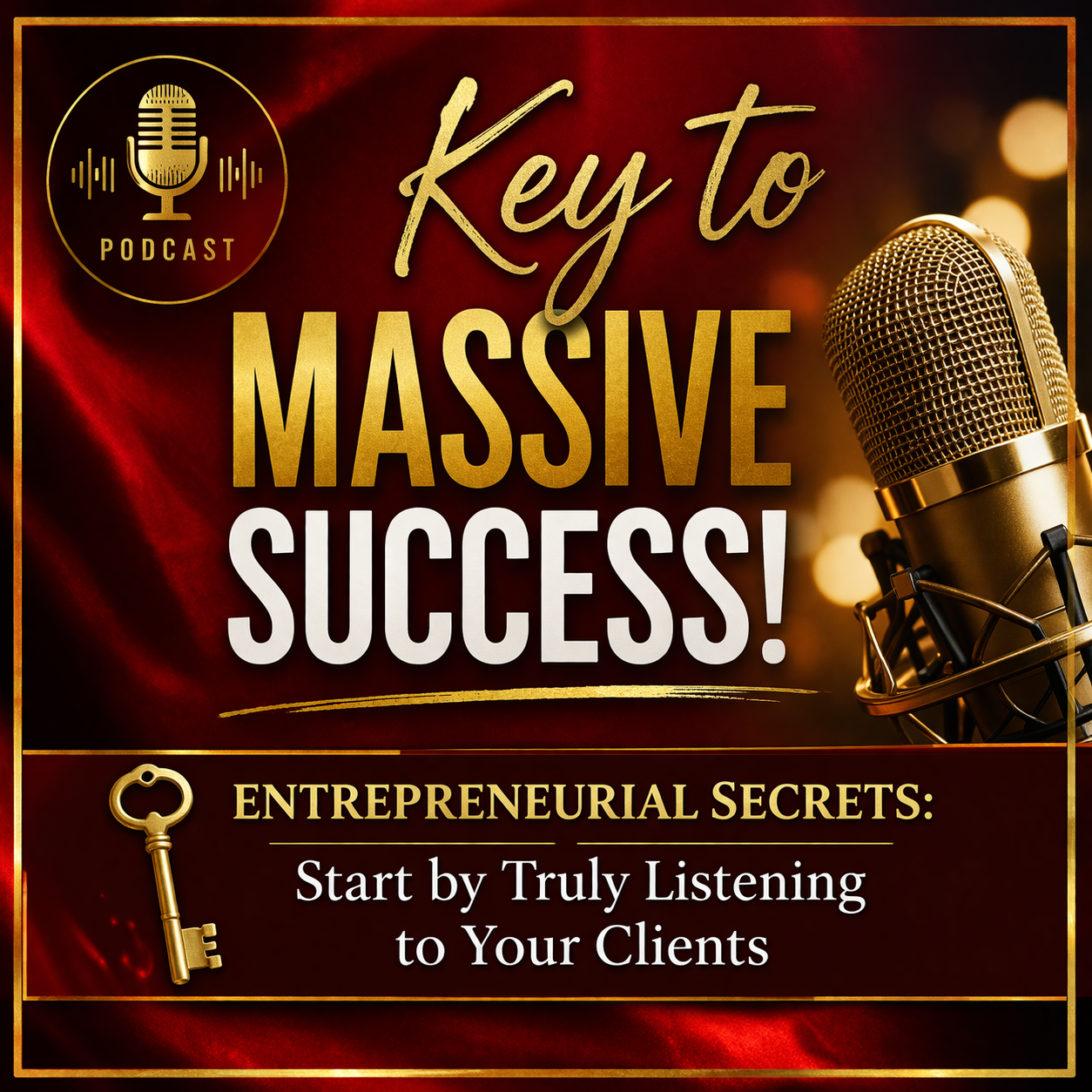 Key to Massive Success! Entrepreneurial Secrets: Start by Truly Listening to Your Clients
