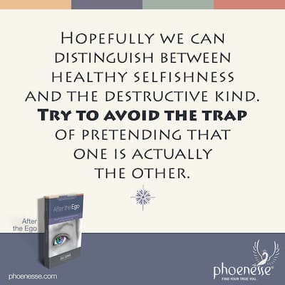 5 Living with polar opposites and finding the good in being selfish