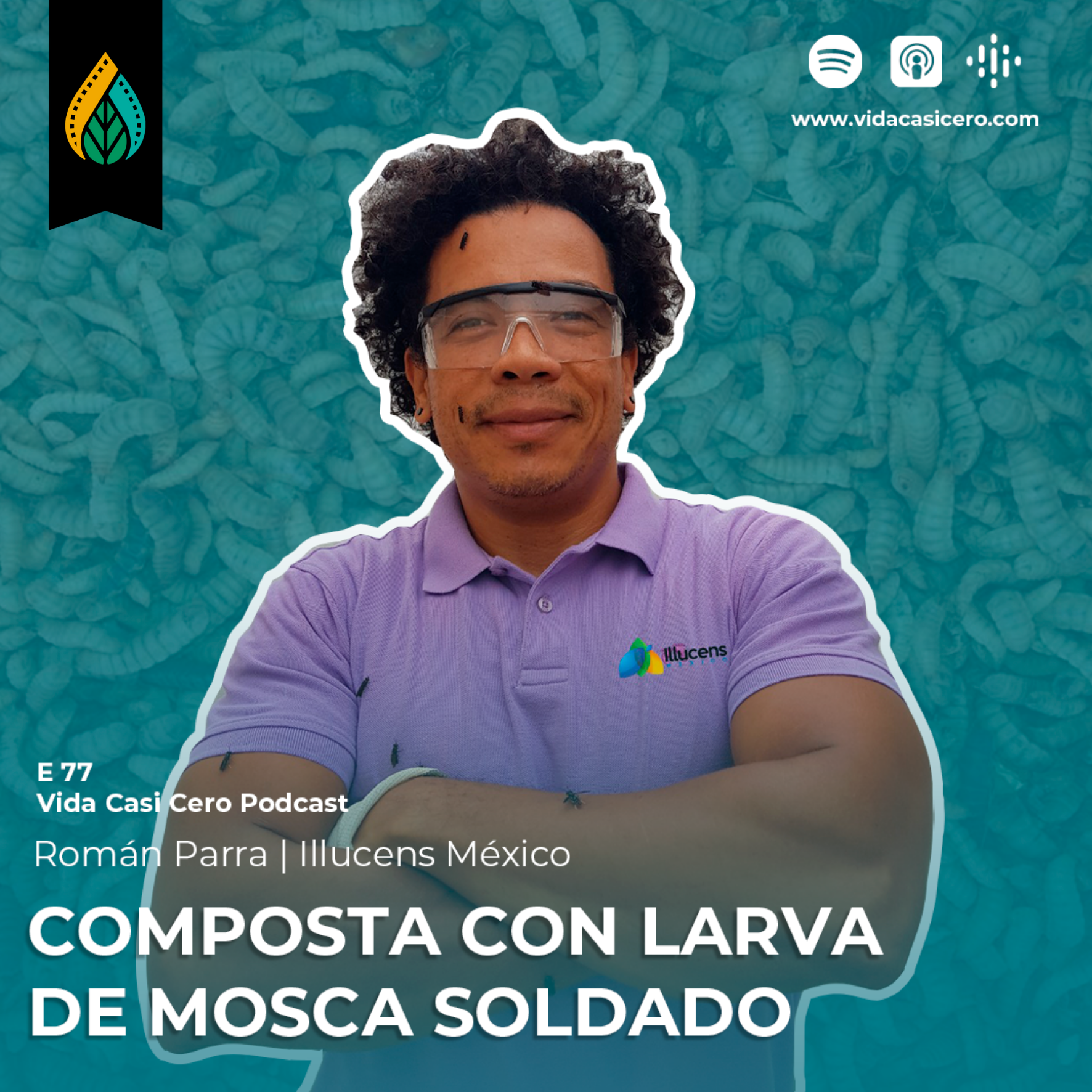 E77 - Composta con larva de mosca soldado | Illucens