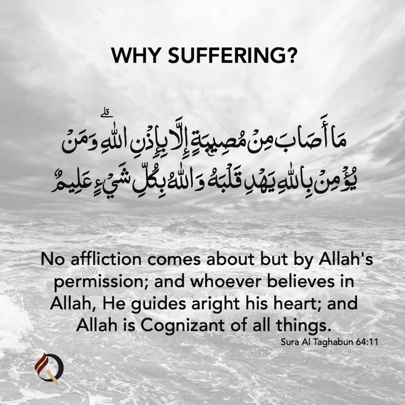 Sura Al Taghaabun - verse 11 - Why Suffering?