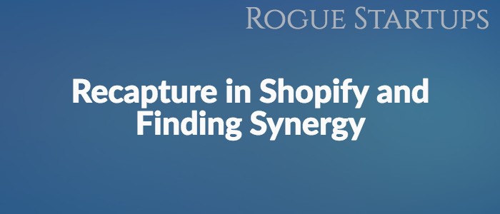 RS130: Recapture in Shopify and Finding Synergies Across Different Businesses