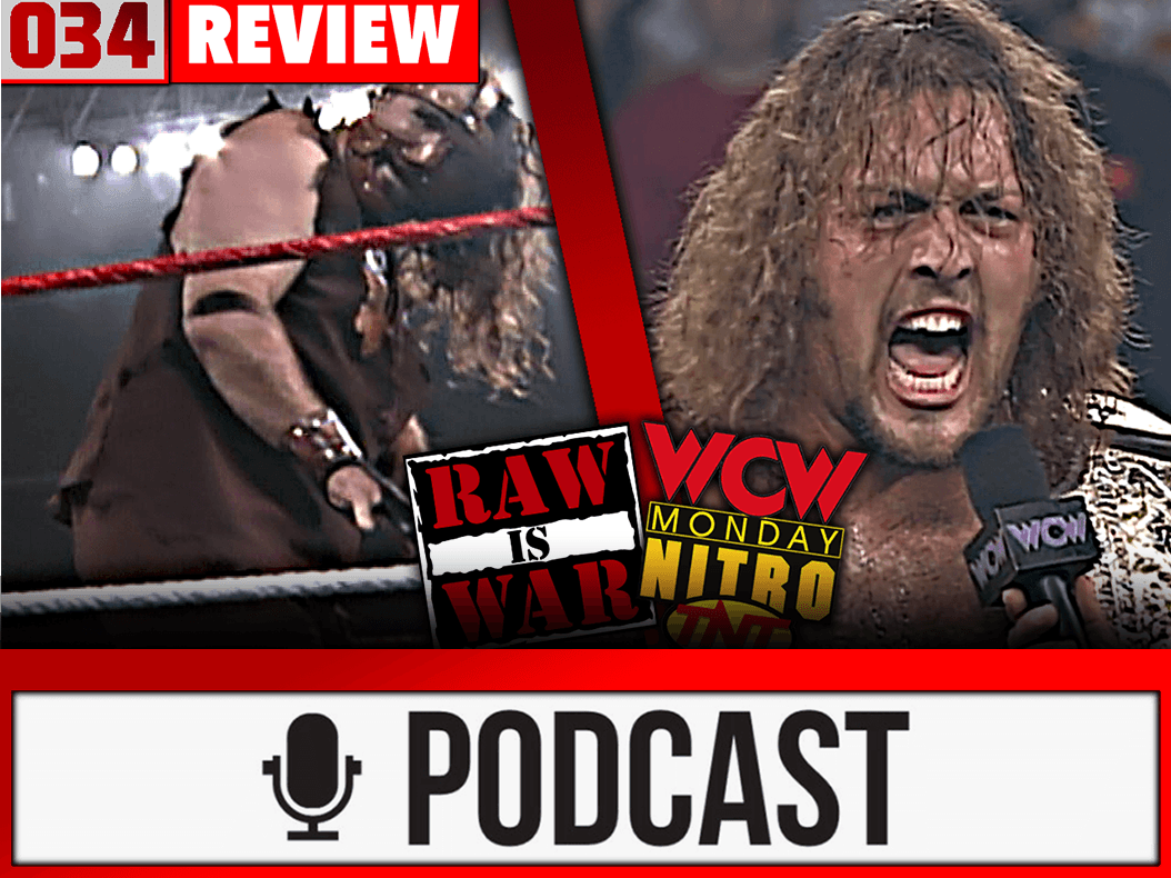 RAW vs Nitro Review - DAS PULVERFASS! - 29.04.96 - Week 34 (Wrestling Podcast Deutsch)