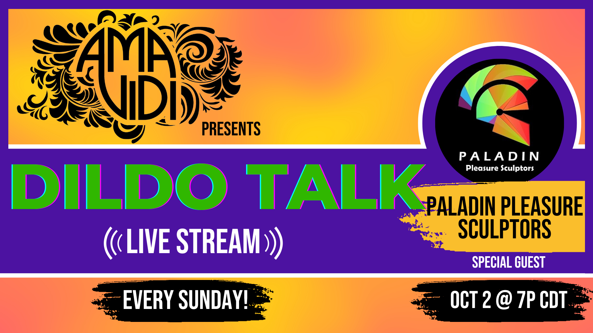 Paladin Pleasure Sculptors – Linda Joins Us for Dildo Talk LIVE 18