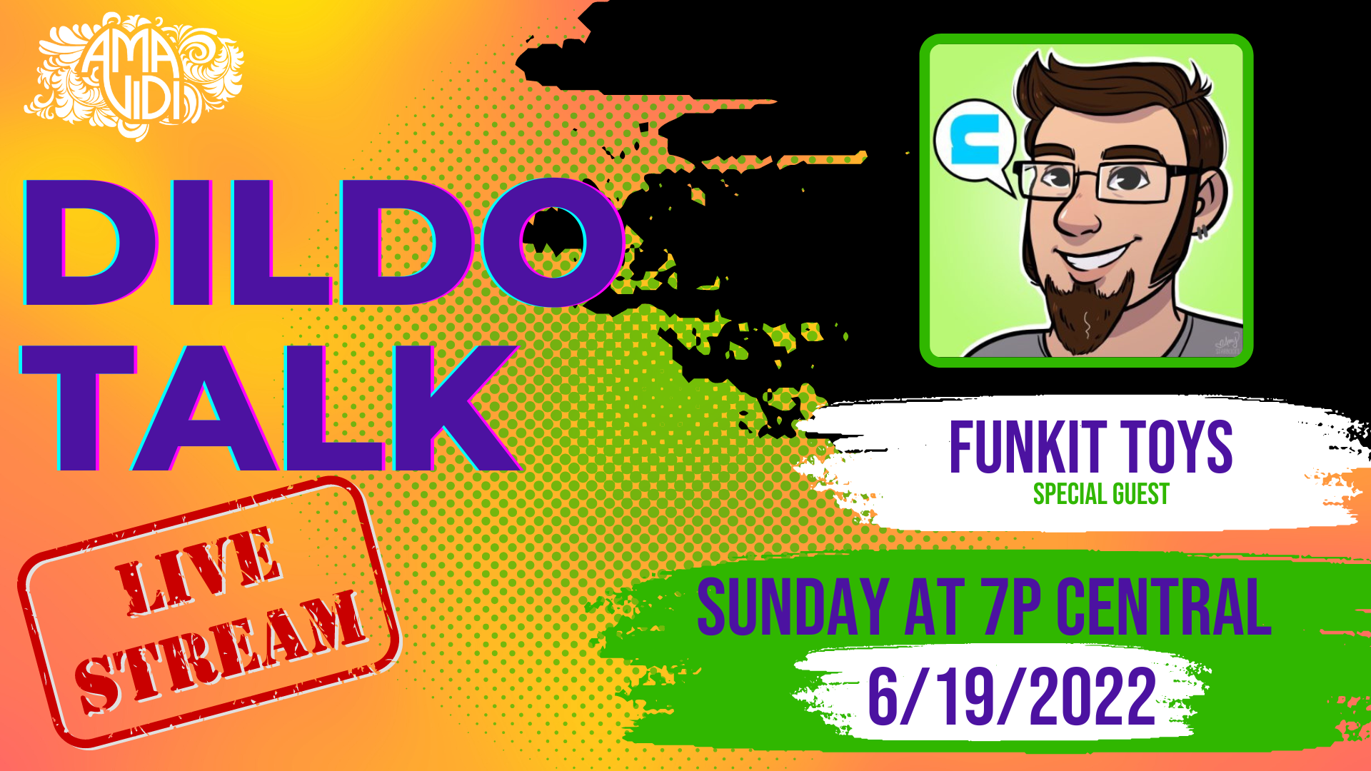 “GOO and HOLES” – Kenton From Funkit Toys on Dildo Talk LIVE presented by Amavidi