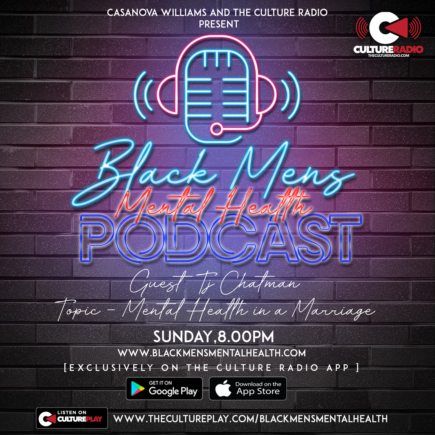 Black Mens Mental Health Podcast Ft TJ Chatman