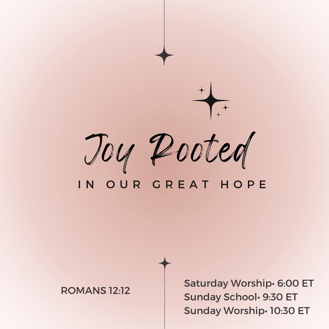 Joy Rooted in Our Great Hope