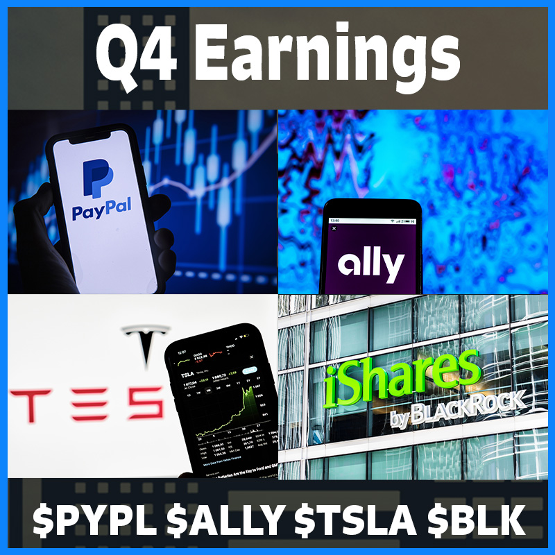 Q4 Earnings - Paypal, Ally Financial, Tesla, Blackrock