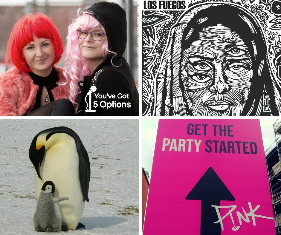 Ep 123: Season Premiere! Los Fuegos, gay penguins, PINK! SuperGlue conspiracy and how can broccoli help your marriage 